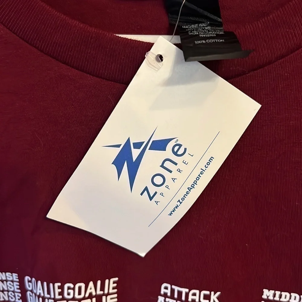 Womens LaCrosse Zone Apparel NEW WITH TAG XL Lacrosse T shirt